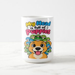 Cute Medusa Puppy Mythological Dog Funny Sports Ma Coffee Mug