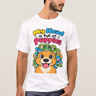 Cute Medusa Puppy Mythological Dog Funny Sports Ma T-Shirt