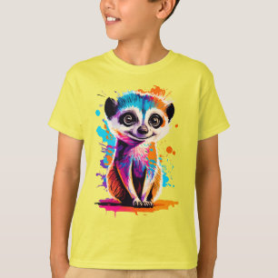 Cute Meerkat - Baby Meerkat Colourful - Meerkat  T-Shirt