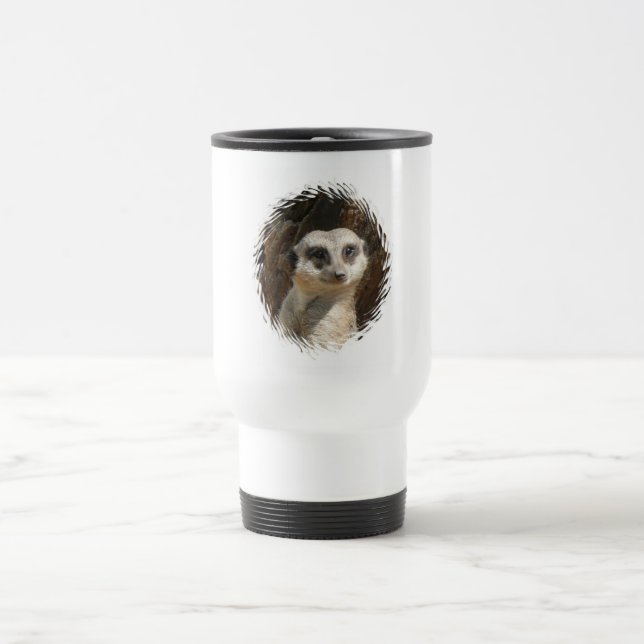 Cute Meerkat Travel Mug (Center)