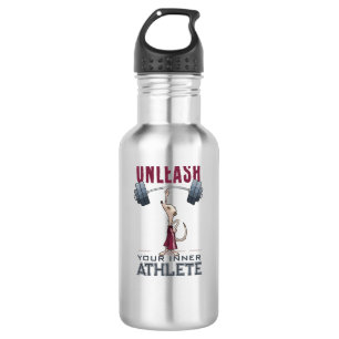 Cute Meerkat Unleash Your Inner Athlete Cartoon 532 Ml Water Bottle