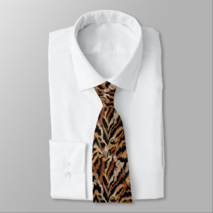 Cute Mens Fashion Tiger Print Tie