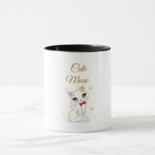 Cute Meow Cat Coffee Mug
