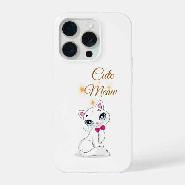 Cute Meow Cat Phone Case  (Back)