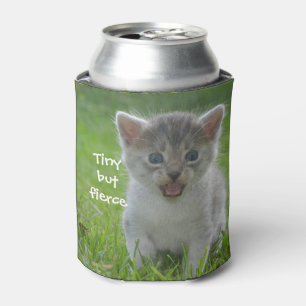 Cute Meow Kitten Tiny but Fierce Can Cooler