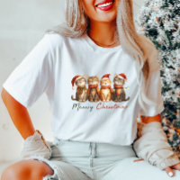 Cute Meowy Christmas Cats T-Shirt