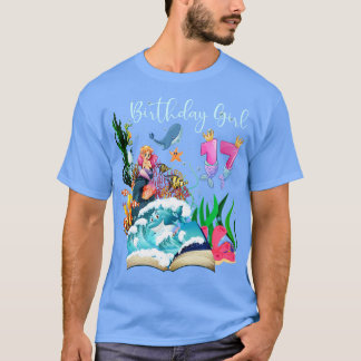 Cute Mermaid 17th Birthday Girl T-Shirt