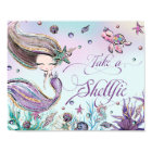 Cute Mermaid Birthday Baby Shower Take a Shellfie