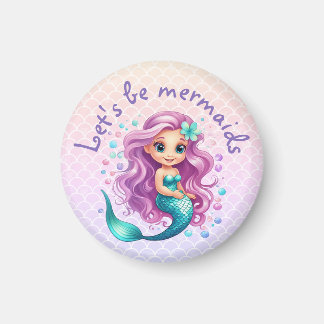 Cute Mermaid Birthday, Under the Sea Party Favour Magnet