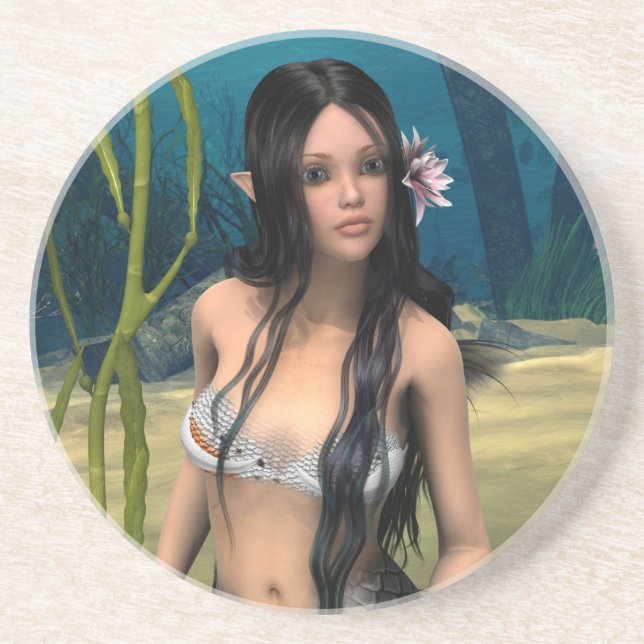 Cute Mermaid Coaster (Front)