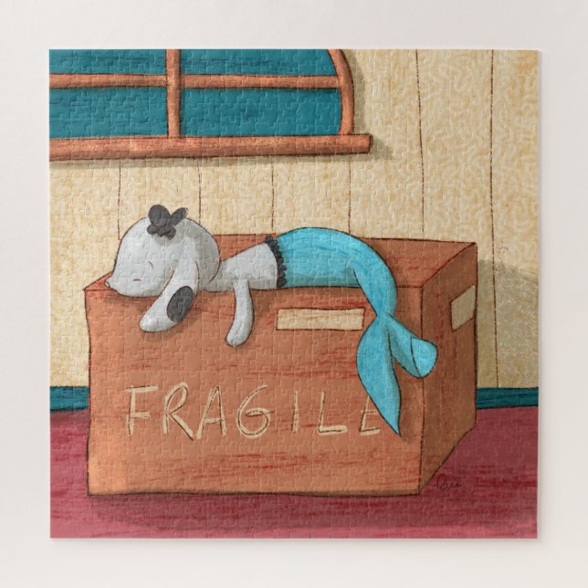 Cute Mermaid Dog Jigsaw Puzzle (Vertical)
