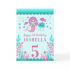 Cute Mermaid Girl Birthday