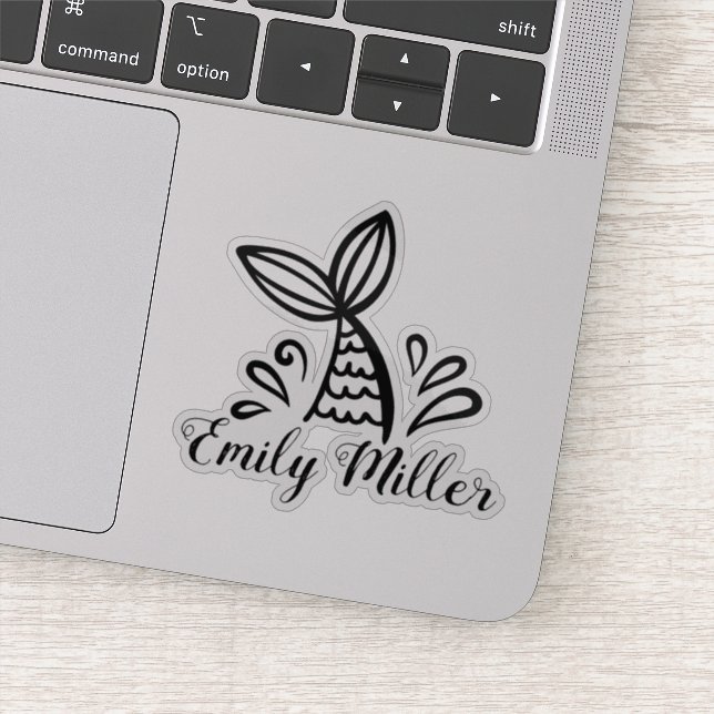 Cute Mermaid Girl Sticker (Detail)