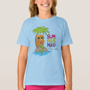 Cute Mermaid Kids Cartoon T-Shirt
