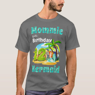 Cute Mermaid Mommie Of The 12th Birthday T-Shirt