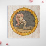 Cute Mermaid Mother and Baby Portrait Illustration Jigsaw Puzzle<br><div class="desc">Sweet mermaid puzzle of a little mermaid with a baby mermaid sleeping on her lap. Great for any expecting mother or new mother. Illustrated and designed by Patricia Alvarez.</div>