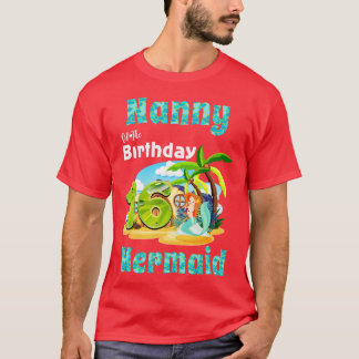 Cute Mermaid Nanny Of The 16th Birthday T-Shirt