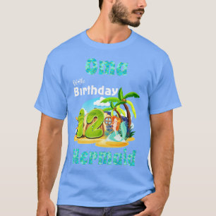 Cute Mermaid Oma Of The 12th Birthday T-Shirt