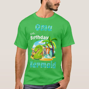 Cute Mermaid Oma Of The 2nd Birthday T-Shirt