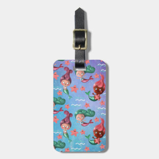 Cute Mermaid Pattern Luggage Tag
