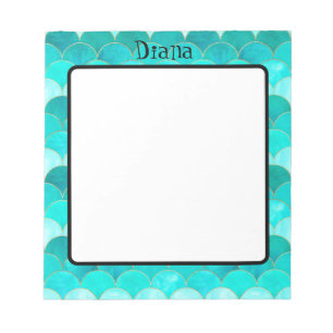 Cute Mermaid pattern Notepad