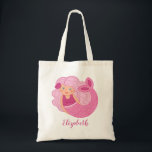 Cute Mermaid Personalized Tote Bag<br><div class="desc">Personalize this cute magical mermaid tote bag for yourself or for a friend. It also makes a great birthday party gift or favor.  Designed for you by Blackberry Boulevard.</div>