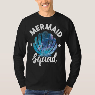 Cute Mermaid Squad Seashell Matching Mermaid Squad T-Shirt