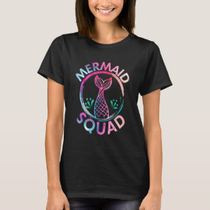Cute Mermaid Squad Women Girls Sea Creature Mermai T-Shirt