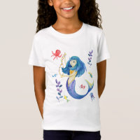 Cute Mermaid Underwater 