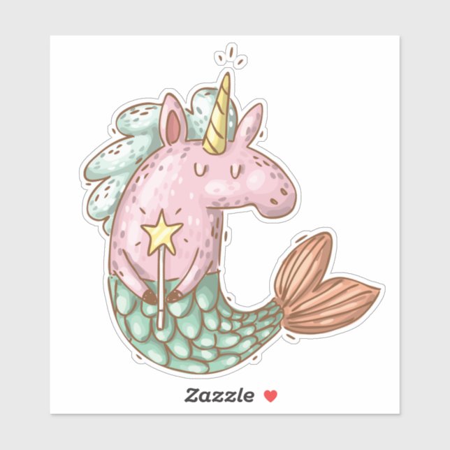 Cute Mermaid Unicorn Fantasy Animal (Sheet)
