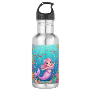 Cute Mermaid Water Bottle