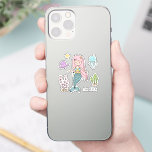 Cute Mermaid Whimsical Girly Personalised Name<br><div class="desc">Cute Mermaid Whimsical Girly Personalised Name Stickers Labels features a cute mermaid with your personalised name. Personalise by editing the text in the text box provided. Perfect for water bottles,  birthday party favours and gifts. Designed by ©Evco Studio www.zazzle.com/store/evcostudio</div>