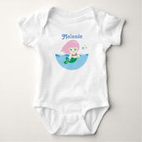 Cute Mermaid with Pink Hair Personalised