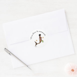 Cute Mermaid With Seahorses Stickers