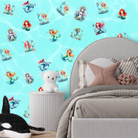 Cute Mermaids Theme Kids Playroom