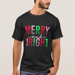 Cute Merry And Bright Christmas Lights for Men Wom T-Shirt