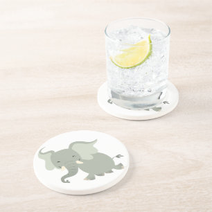 Cute Merry Cartoon Elephant Coaster