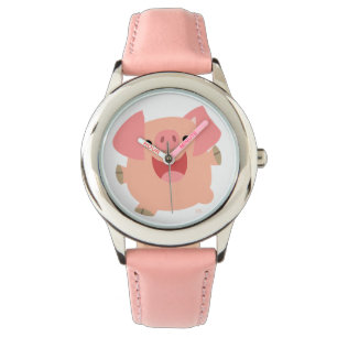 Cute Merry Cartoon Pig Watch