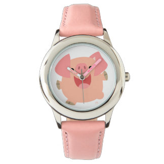 Cute Merry Cartoon Pig Watch