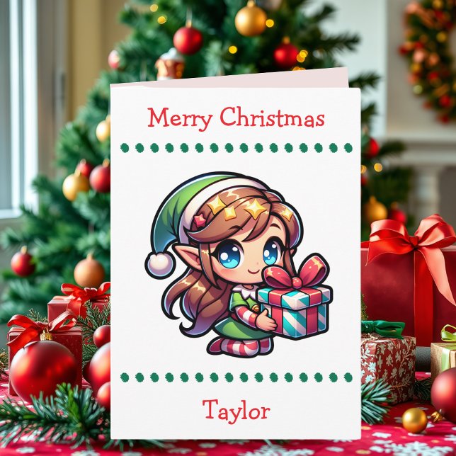 Cute Merry Christmas Child's | Word Search Inside Holiday Card (Creator Uploaded)