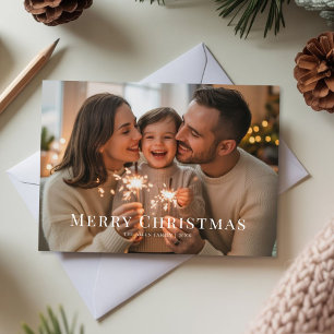 Cute Merry Christmas Family Holiday Card