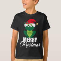 Cute Merry Christmas Frog