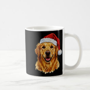 Cute Merry Christmas Golden Retriever Dog Christma Coffee Mug