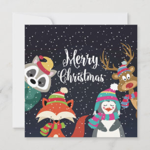 Cute Merry Christmas Holiday Card