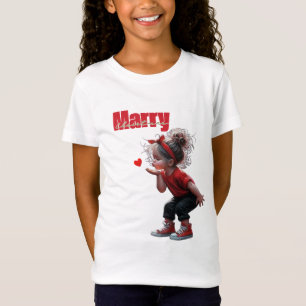 Cute Merry Christmas Holiday Celebration Design T-Shirt