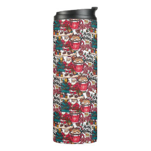 Cute Merry Christmas – Holiday Festive Thermal Tumbler