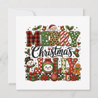Cute Merry Christmas Jolly