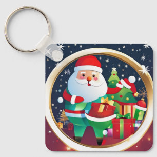 "Cute Merry Christmas Keychain – Festive Holiday A