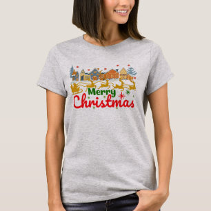 Cute Merry Christmas Matching Family T-Shirt