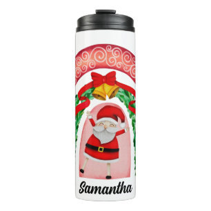 Cute Merry Christmas Santa Personalized Thermal Tumbler
